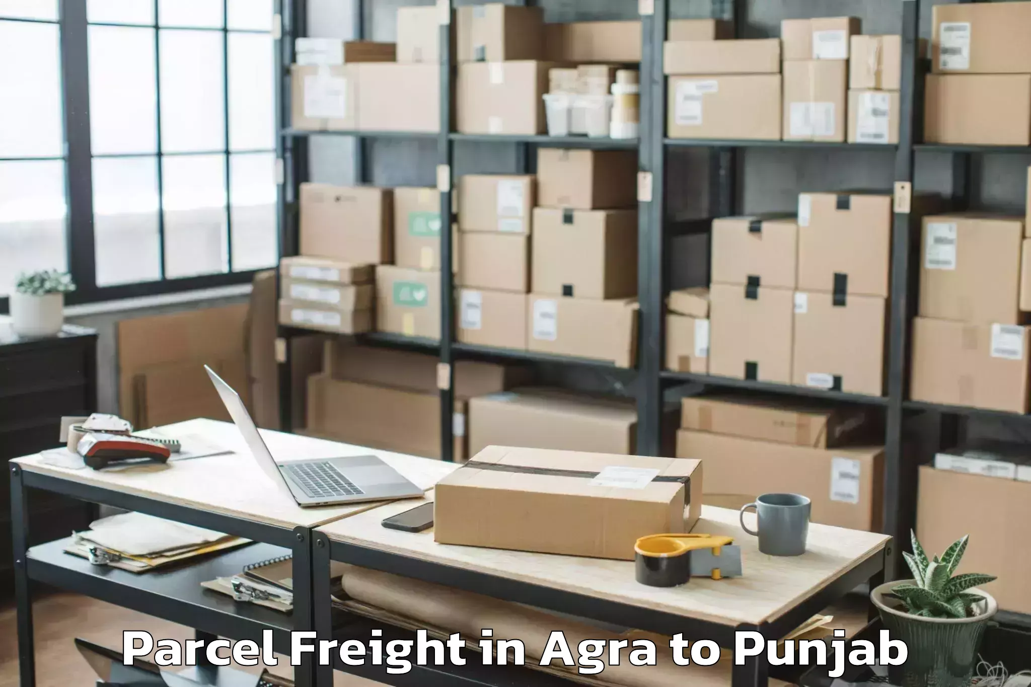 Book Your Agra to Ajnala Parcel Freight Today